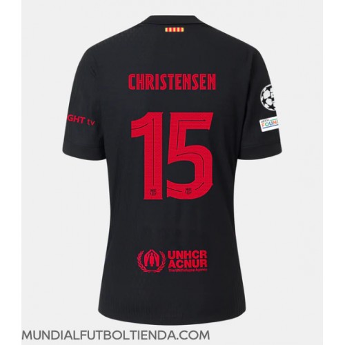 Camiseta Barcelona Andreas Christensen #15 Segunda Equipación Replica 2024-25 mangas cortas